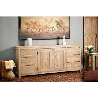 Buffet Teak with drawer white whoese new design minimalist of project AJF-02BF Teak Indonesia furniture