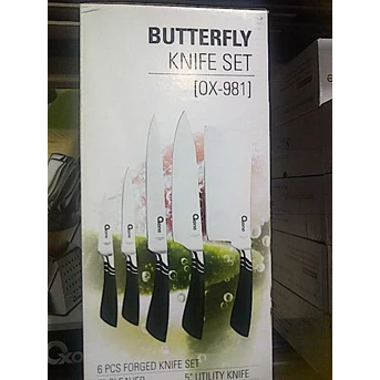 Knife Set Oxone Butterfly + Rak