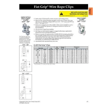 First grip wire rope clip CROSBY