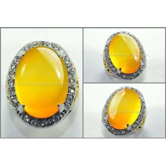 Natural Yellow CHALCEDONY, Kristal Bersih - RCH 035