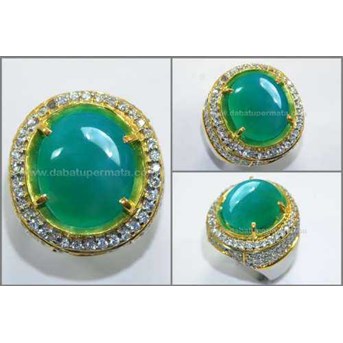 Batu Antik Elegant Bluish Green BACAN Gulau, Mulus - RBN 015
