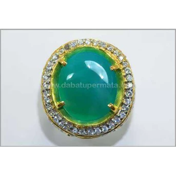 Batu Antik Elegant Bluish Green BACAN Gulau, Mulus - RBN 015