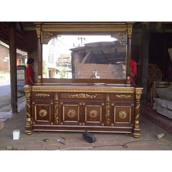 buffet antik berkaca