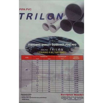 Pipa PVC Trilon
