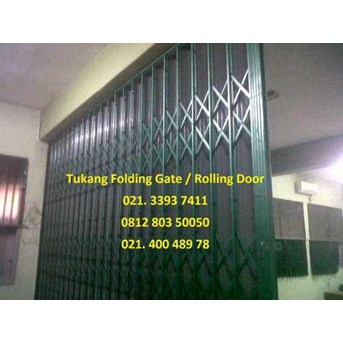 service rolling door Folding gate, canopy, pagar 081585181961 murah tangerang