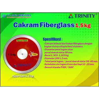 Cakram Fiberglass Trinity Hyper Spin 1, 5 kg