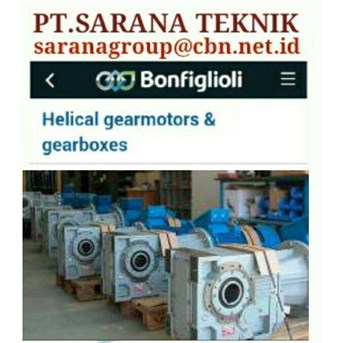 BONFIGLIOLI RIDUOTORY GEAR MOTOR HELICAL BEVEL PT SARANA TEKNIK BONFIGLIOLI WORM GEAR MOTOR- GEAR MOTOR PLANETARY - GEARBOXES
