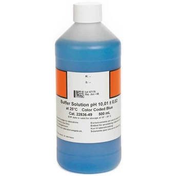 Hach - Buffer Solution, pH 10.01 ( NIST), color-coded blue, 500 mL No. Cat. 2283649