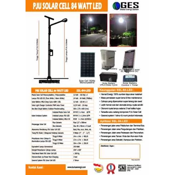 Paket PJU Solar Cell 84 Watt 