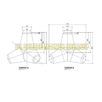Pembuat Alat Tetrapod Pencetak Beton - Sbg Pemecah Gelombang Air