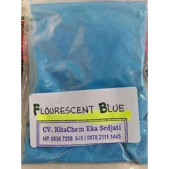 PIGMENT FLOURESCENT BLUE POWDER ( WARNA BIRU)