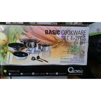 Panci Alat Masak Set Basic Cooking Ware OX 911 Oxone DISKON 50 Persen Kitchenware