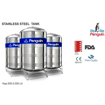 Tangki Air & kimia Penguin Stainless Stell Berkualitas untuk Rumah Tangga, Industri serta Transportasi