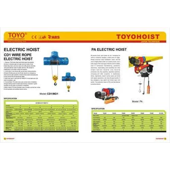 toyo electric wire rope hoist