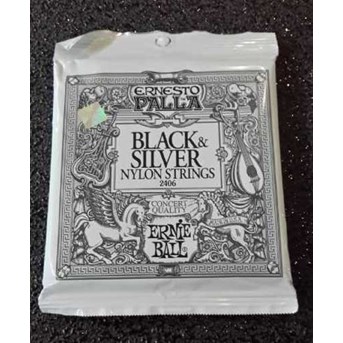 Ernie Ball Ernesto Palla Nylon Classical Black & Silver