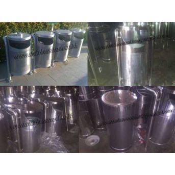 Tempat Sampah Stainless Steel | Tong Sampah Stainless | Bak Sampah Stainless | Pot Stainless