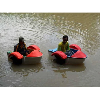 mini perahu boat perahu kecil pedal tangan paddle rekreasi air wisata-3