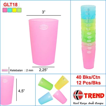 Gelas Plastik GLT18 TREND