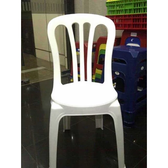 kursi makan plastik merk yanaplast warna putih