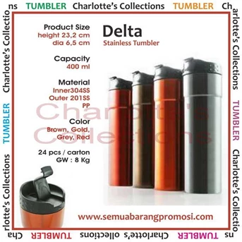 Tumbler SS / Botol Stainless Steel / Drinkware - Delta