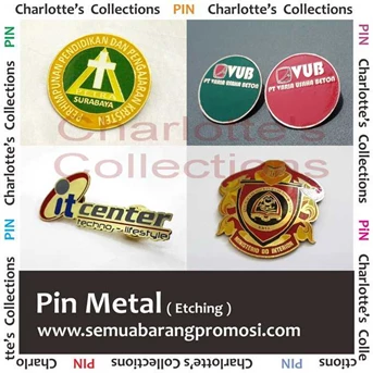 Pin metal etching / pin logam/ lencana/ bros/ emblem