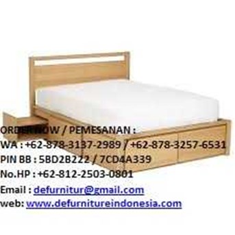 Jepara Furniture, Single Bed Drawer DFRIB-146, 081225030801
