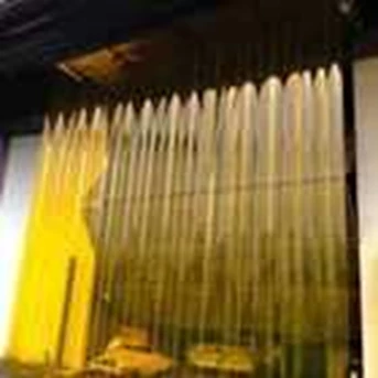 pvc curtain yellow -2