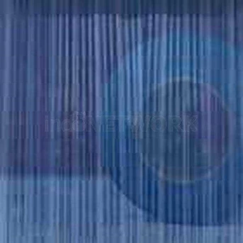 pvc curtain strip rib blue clear -2