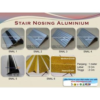 Lis Tangga Stair Nosing Alumunium