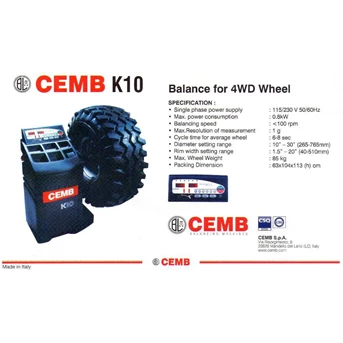 car wheel balancing cemb k-10 (balancing mobil 4wd/tools set)-1