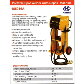 spot welding auto repair machine kernel kl-155016a peralatan cat mobil-1