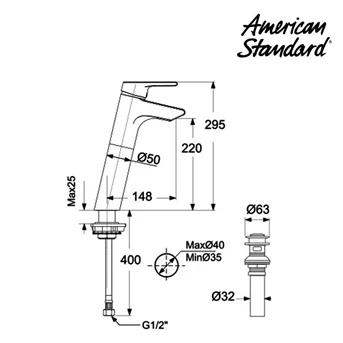 kran air american standard active (F071C003)