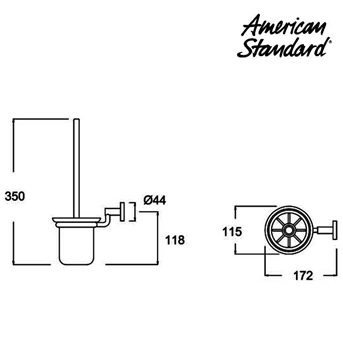 tempat sikat kamar mandi american standard (F068A117)