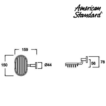 tempat sabun american standard round (F068A173)
