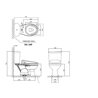 WINPLUS CCST Toilet + Slim Smart Washer
