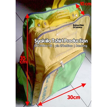 konveksi produksi tas sekolah bandung bahan dinir sablon-2