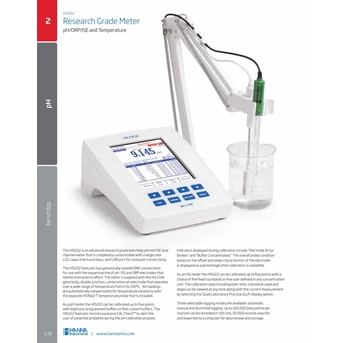 research grade meter ph/orp/ise and temperature