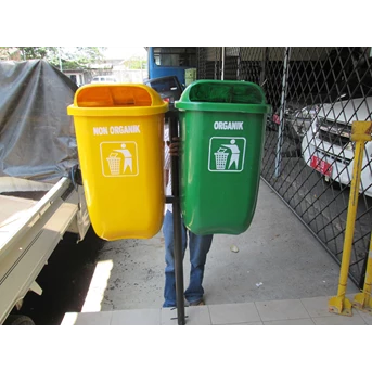 tempat sampah fiber | tempat sampah pilah | tempat sampah double-2