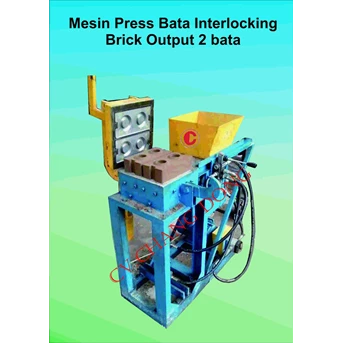 mesin press interlocking ouput 2 bata
