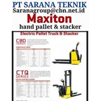 MANUAL & BATERY MAXITON HAND PALLET & STACKER PT SARANA TEKNIK
