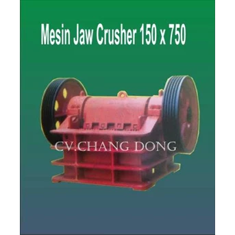 Mesin Jaw Crusher 150 x 750 Body Plat