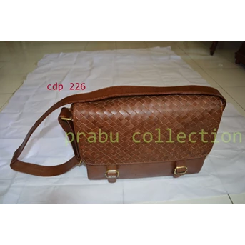 Tas Kulit kombinasi Batik Jogja