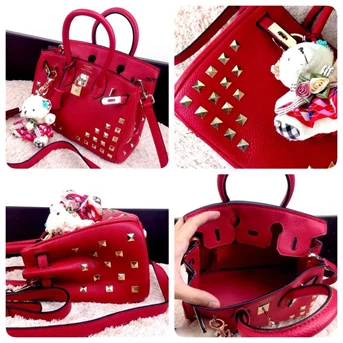 TAS IMPORT BIRKIN STUDDED 924# WITH LONG STRAP SEMI PREMIUM