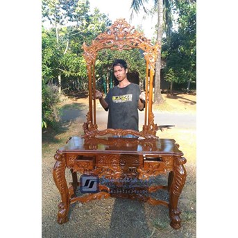 Meja Rias Italy Ukir Mawar