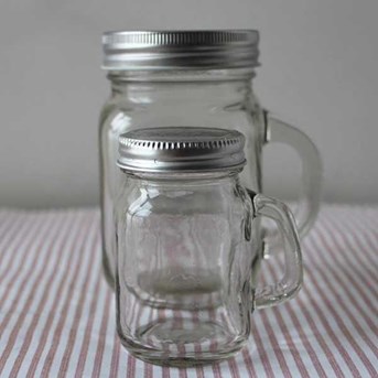 Toples kaca Mason Jar ukuran 120 ml dan 450ml