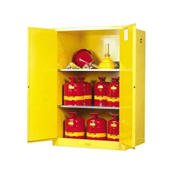 JUSTRITE Yellow Safety Cabinet For Flammable.