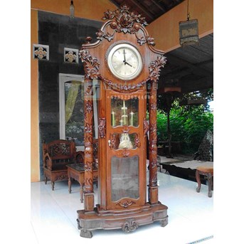 Jam Hias Ukir Mawar