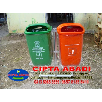 tempat sampah fiber oval/tempat sampah fiber lingkungan