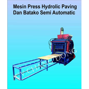 mesin hydolic paving semi automatic