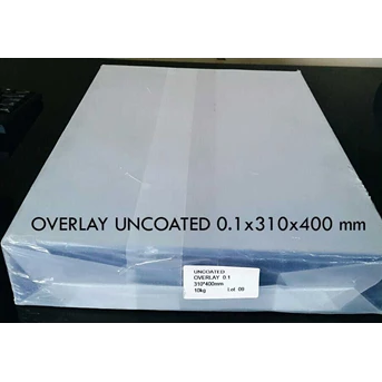 pvc overlay sheet uncoated 0.1 a3-310x400mm
